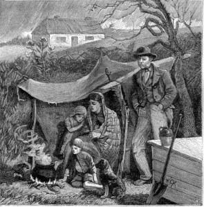 Homeless English Family 